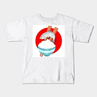 Sushi rice bowl Kids T-Shirt